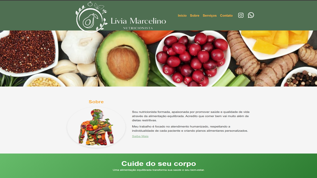 Landing Page — Lívia Marcelino Nutricionista 🥑