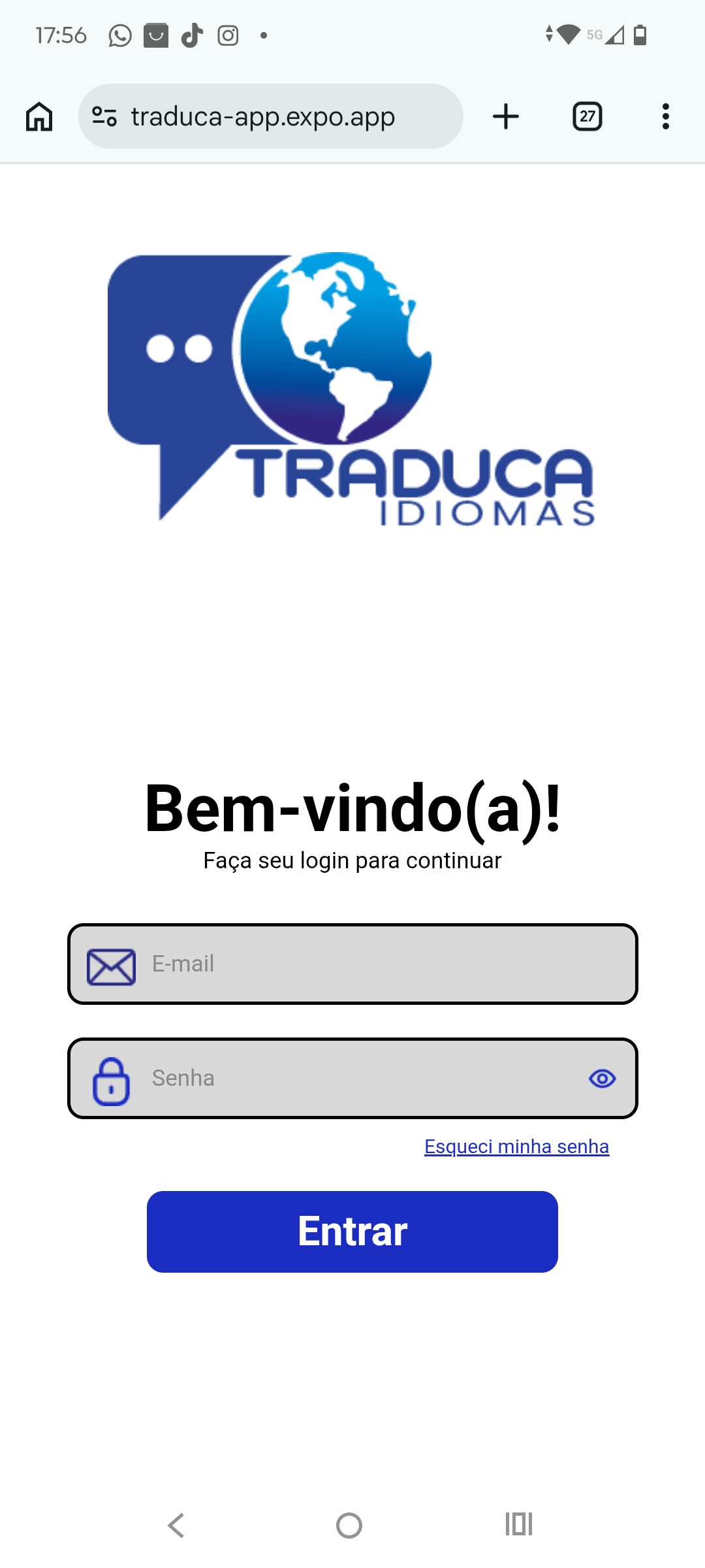 Aplicativo do traducaidiomas